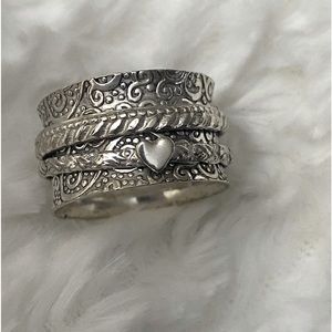 Vintage 925 Sterling Spinner Ring
